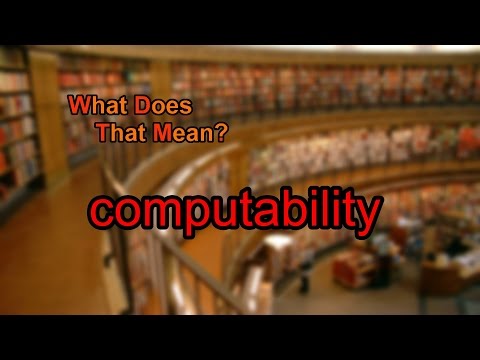 What does computability mean?