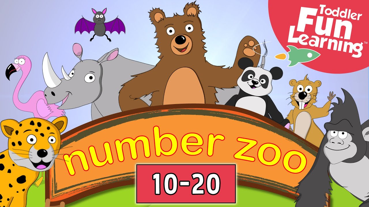 Count 10 to 20 with Number Zoo 🦁