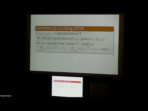 William Kretschmer: Quantum Cryptography in Algorithmica
