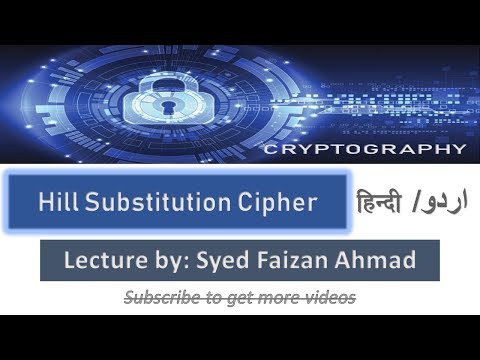 Hill Cipher | Complete Algorithm with Example | Hill Cipher Encryption and Decryption | Hindi Urdu