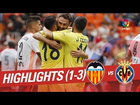 Resumen de Valencia CF vs Villarreal CF (1-3)