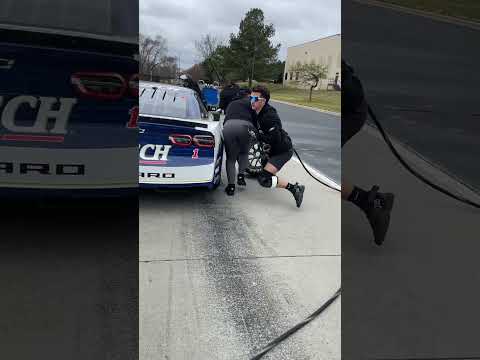 Can Lando Norris change tires this fast? #NASCAR #pitcrew #pitstop #fyp