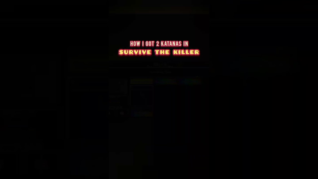 Tips on How to get Spectrum Katana in STK #roblox #survivethekiller