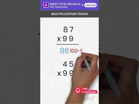 Vedic Math Tricks - Multiplication Tricks - Mental Maths - Easy Math Tricks - Math Hacks #mathtricks
