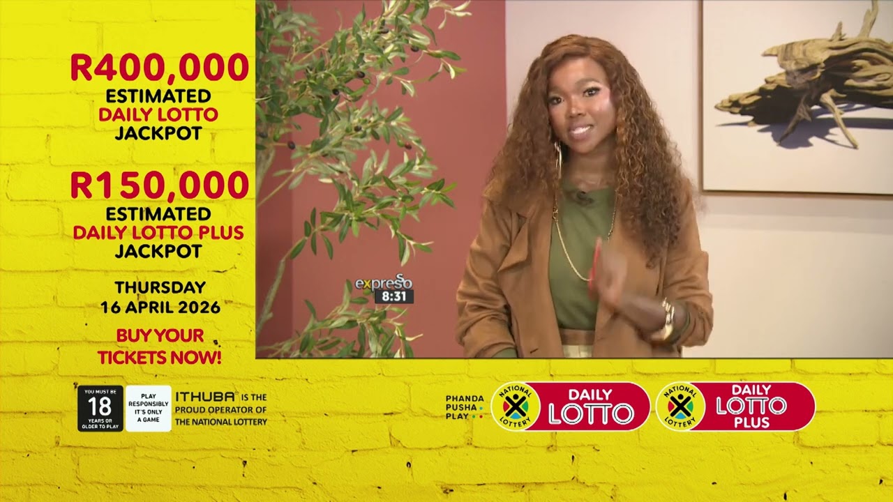 Play DAILY LOTTO (R400k est.) & DAILY LOTTO PLUS  R150k est. by iTHUBA