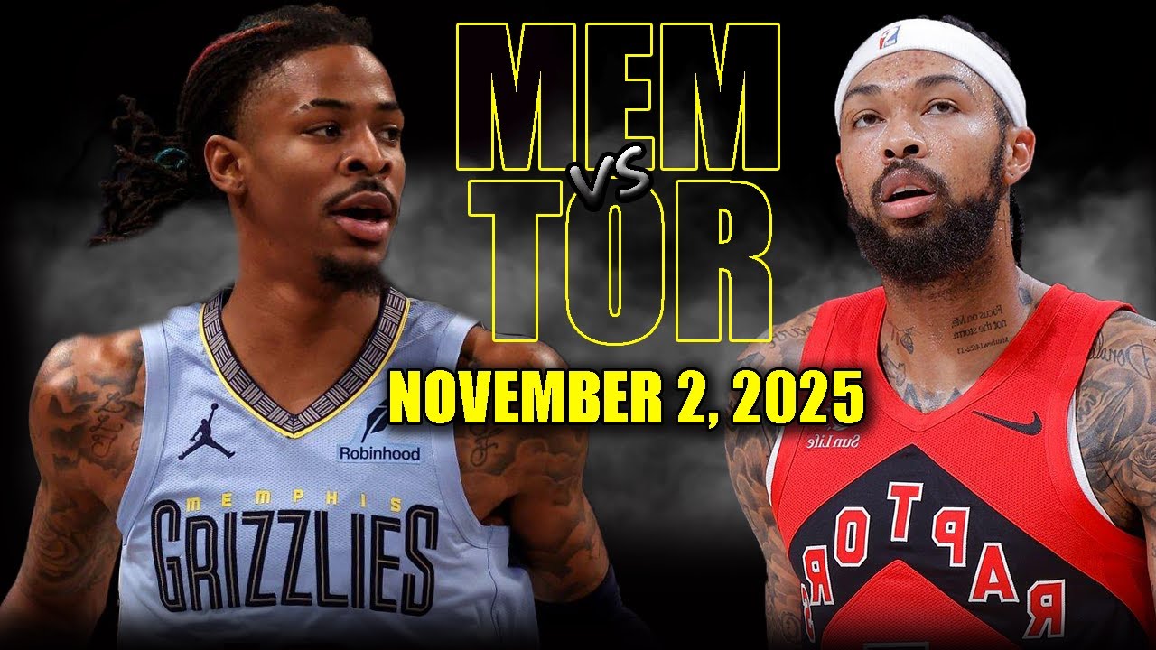 Memphis Grizzlies vs Toronto Raptors Full Game Highlights - November 2, 2025 | NBA Season