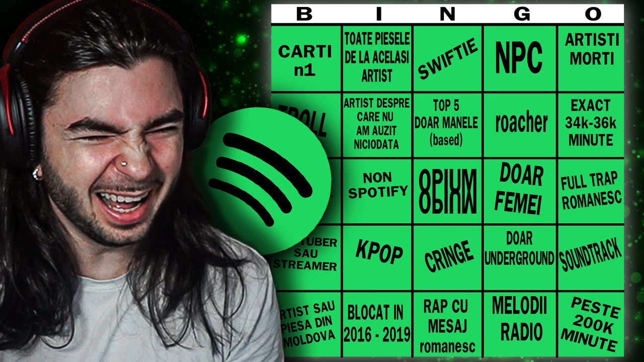 BINGO Spotify Wrapped 2025 🎶