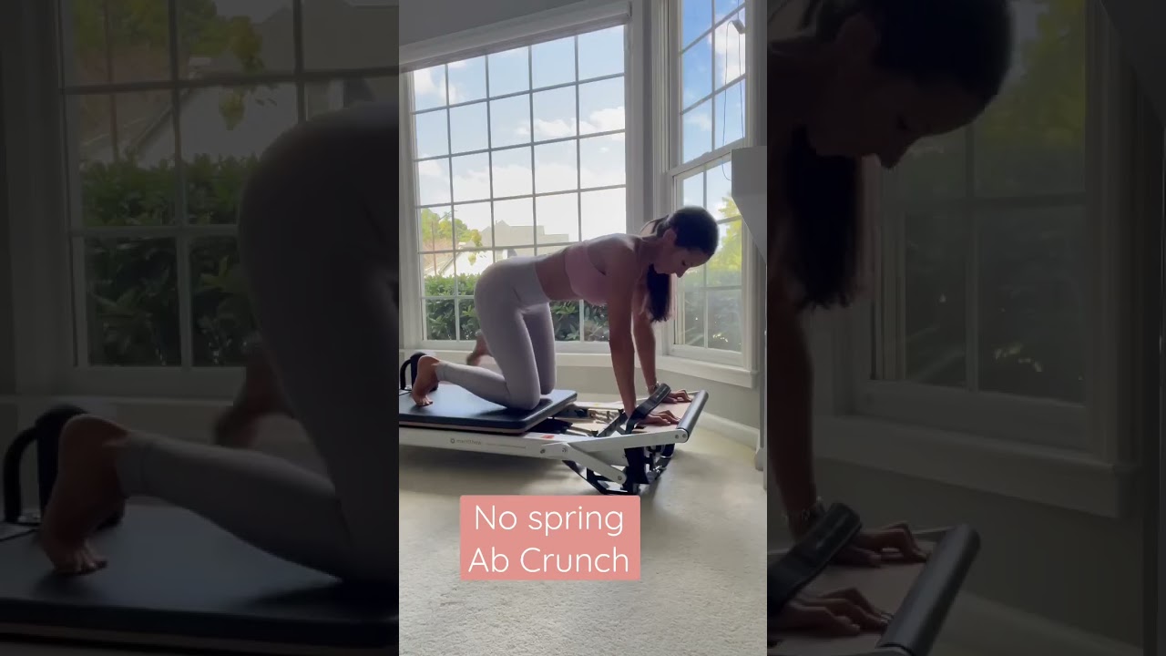 2 Reformer Pilates Ab Crunches for Core Strength