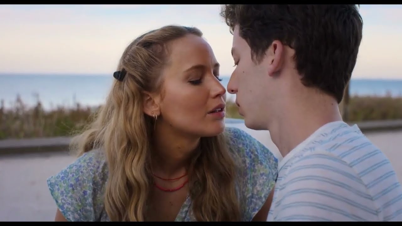 Jennifer Lawrence Shares a Kiss in No Hard Feelings 💋