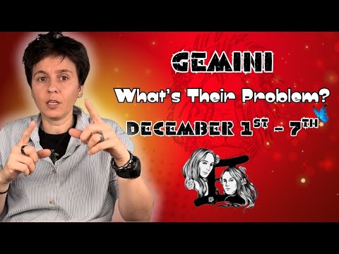 GEMINI ♊︎ - "What's Their Problem?" DECEMBER 1ST - 7TH | Tarot Card Reading