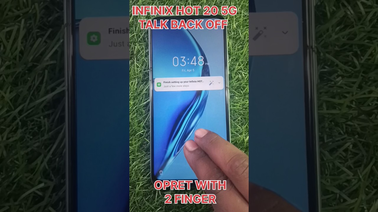 How To Remove TalkBack From Infinix Hot 20 5G ⚡ Infinix Double Tab Screen Off Kaise Kare 🔥🔥 #shorts