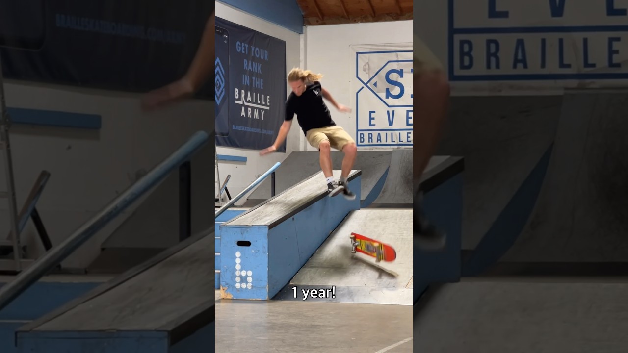 1 year of skate progression! #shorts