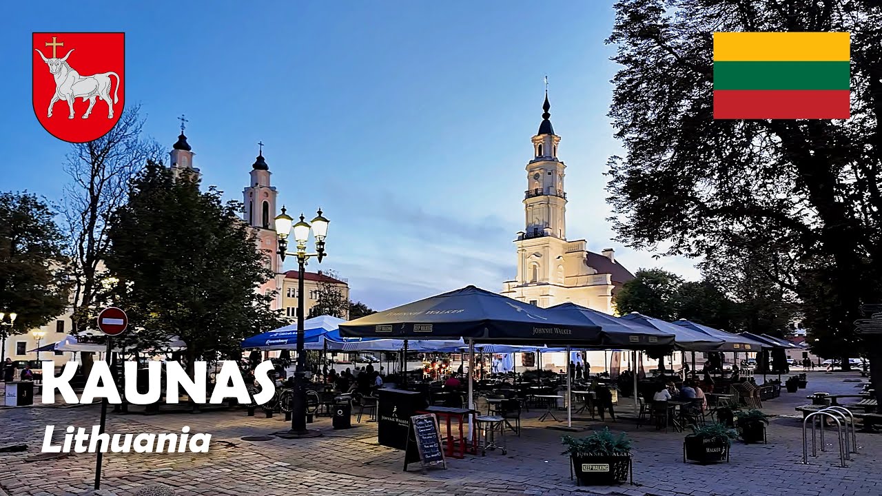 Evening Stroll in Kaunas, Lithuania 🌆