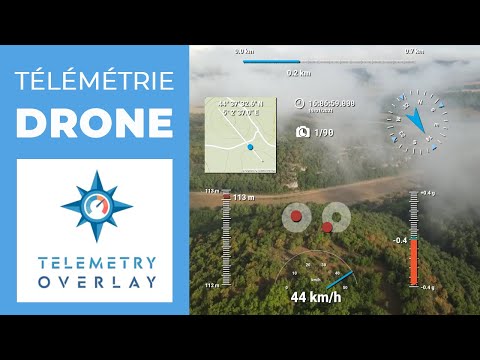 AJOUTER la TÉLÉMÉTRIE dans ses vidéos DRONE avec TELEMETRY OVERLAY