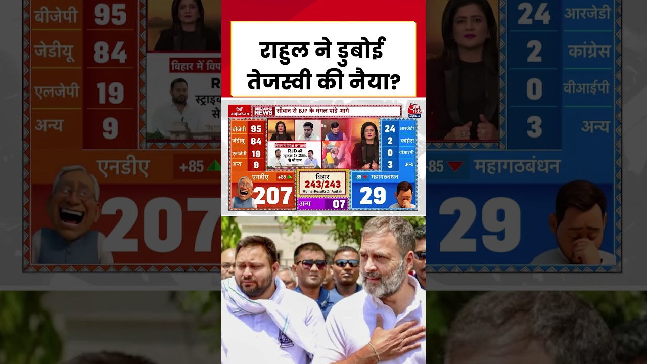 Bihar Election 2025: Rahul Gandhi vs Tejashwi 🚩