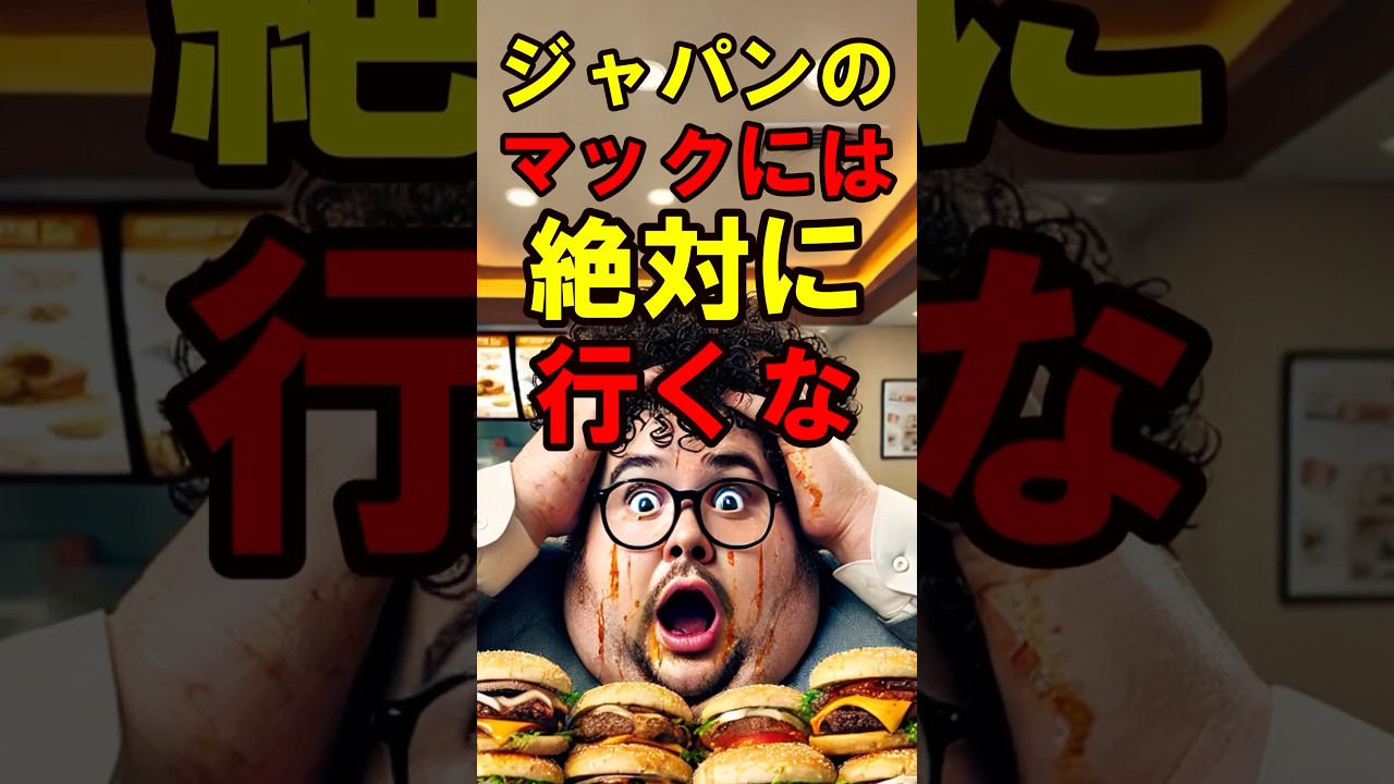 太っちょアメリカ人が日本のマクドナルドで大食いチャレンジ！🍟