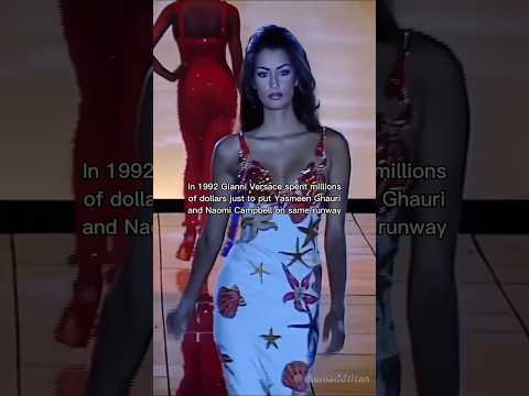 When Versace spent millions of dollars to put Yasmeen and Naomi on same runway #shorts #supermodels
