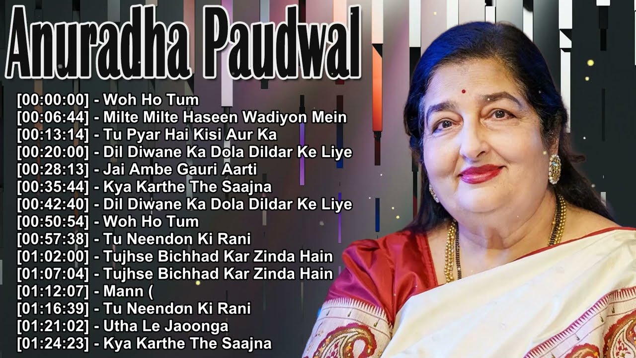 Anuradha Paudwal's Romantic Bollywood Hits 🎶