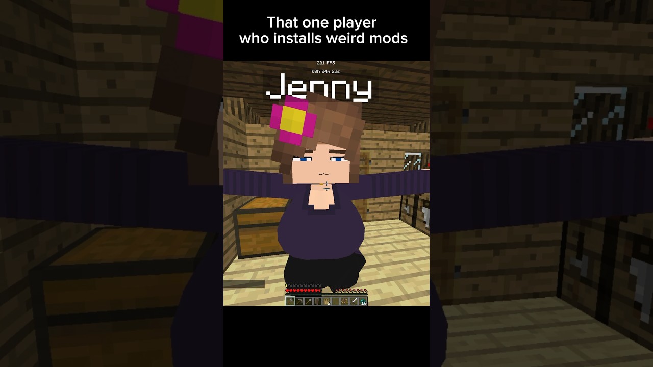 Minecraft Jenny’s Mod 😳 | Short Gameplay