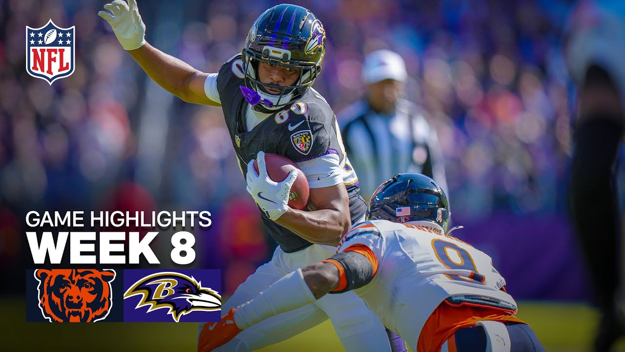 2025 NFL Week 8: Chicago Bears vs Baltimore Ravens Highlights π