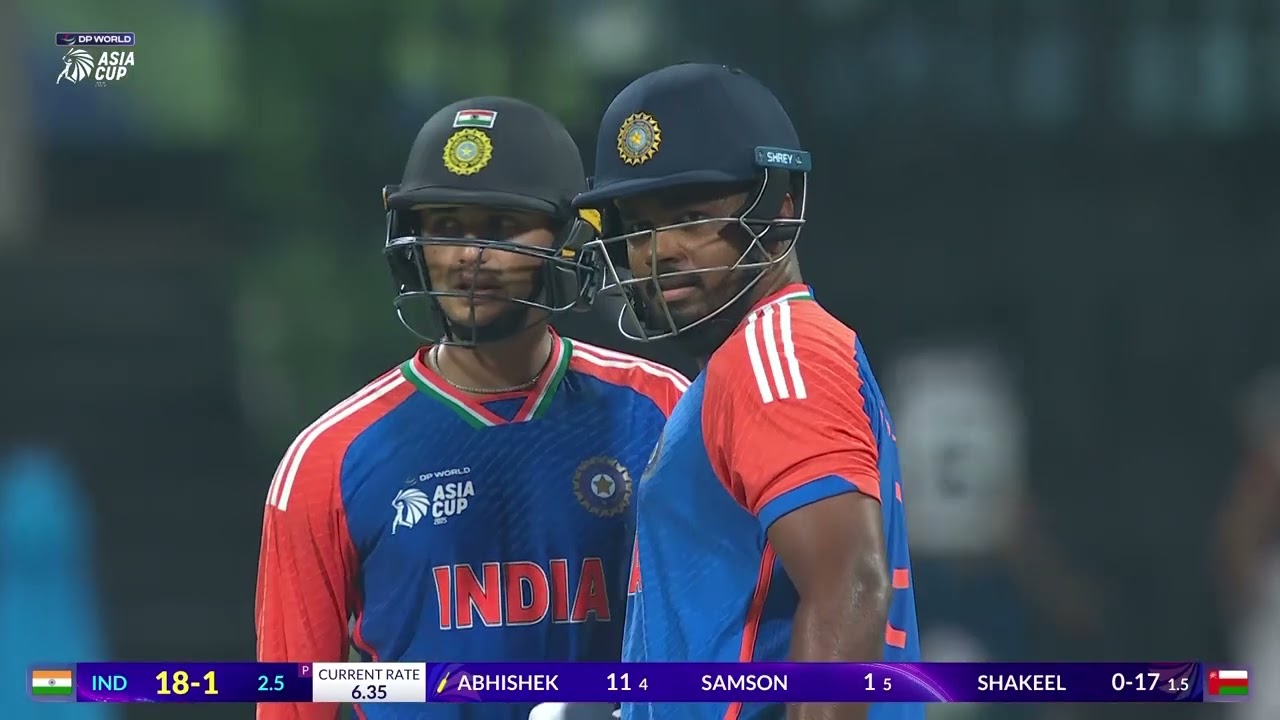 Abhishek Sharma Shines in India vs Oman Match 🔥