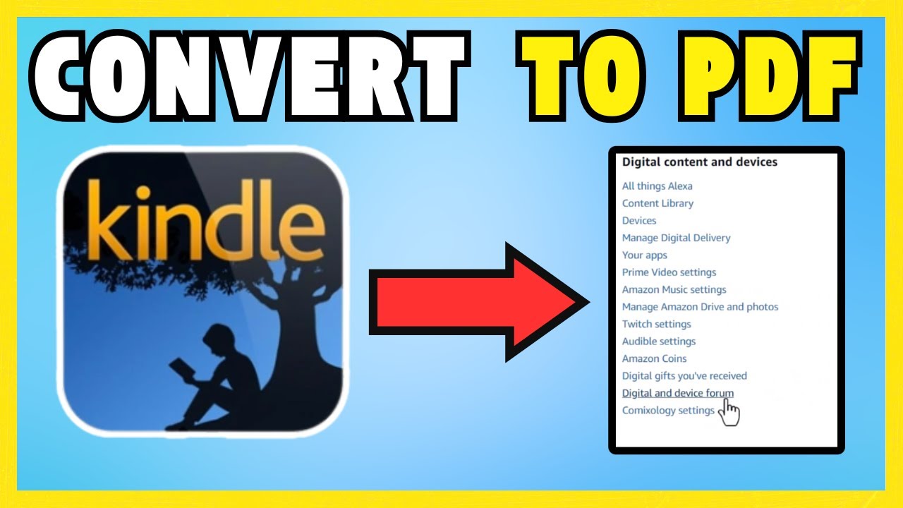 How to Convert an Amazon Kindle Book to PDF Format β Updated Tutorial
