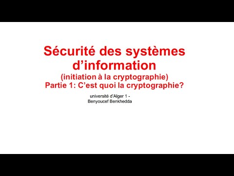 initiation à la cryptographie - Partie 1: C’est quoi la cryptographie?