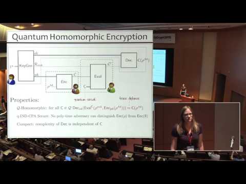Stacey Jeffery - Quantum homomorphic encryption for circuits of low T-gate complexity