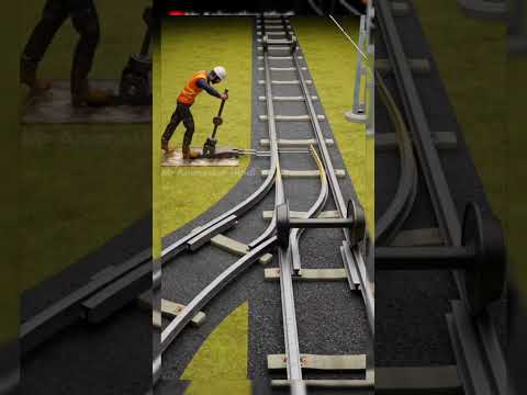 Changing Direction of Train #physics #automobile #machine #science #engineering #railway #track