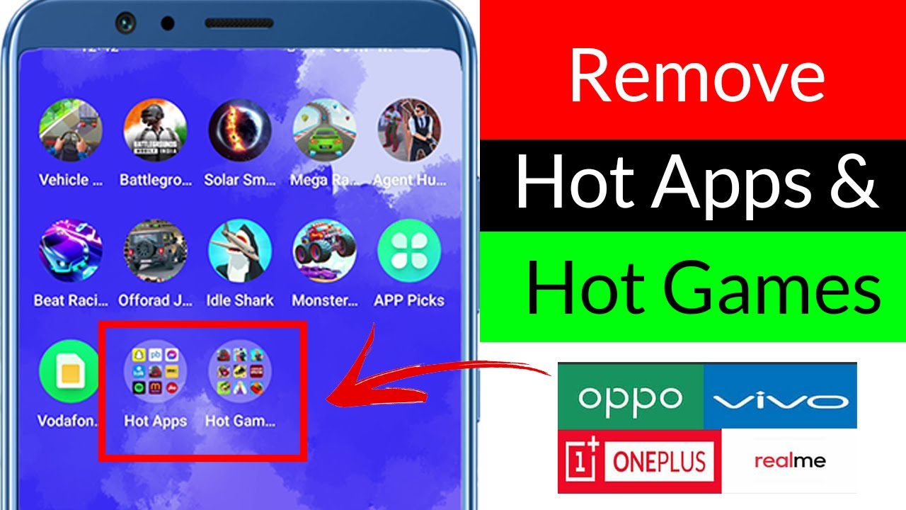Remove Hot Apps & Games Icons from Android π±
