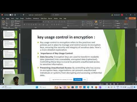 controlling key usage, Symmetric key distribution using asymmetric encryption