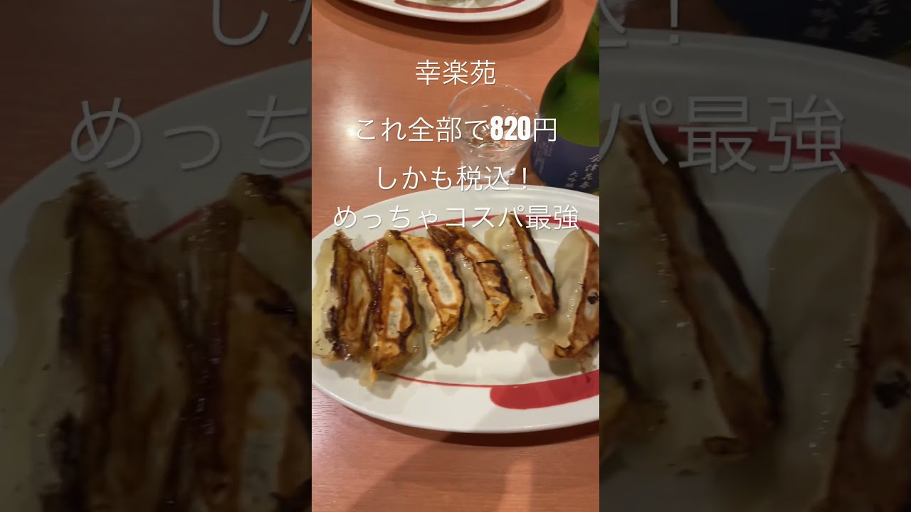 幸楽苑のコスパ最強セット！ラーメン・餃子・日本酒で大満足🍜