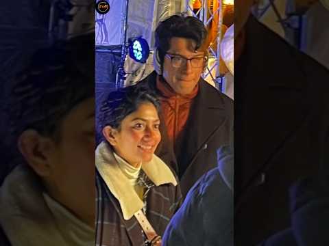 Junaid Khan and Sai Pallavi from the set of upcoming film shoot, #saipallavi #junaidkhan