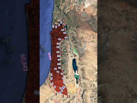 Israel-Arab war 1948 , animated map