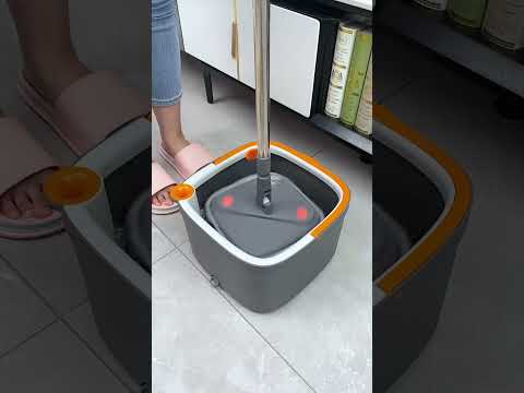 Spin Mop with Separate Clean and Dirty Water Buckets😄#shorts #mop #spinmop #homecleaning #household