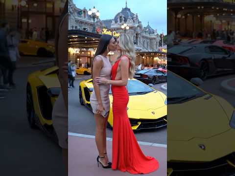 Monaco Nights & a Surprise Kiss! 💋 #monaco #luxury #supercar #monacolife #billionaire #lifestyle