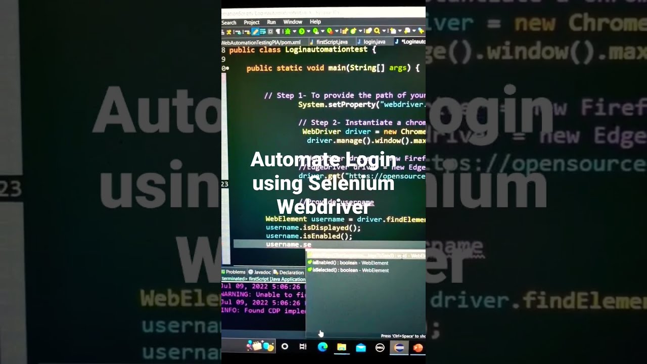 Selenium WebDriver Login Automation Guide 🔧