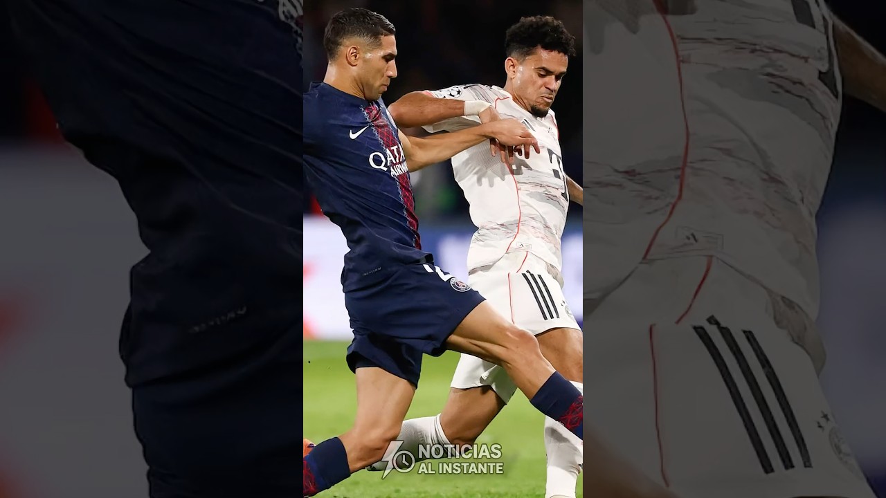 Hakimi se pierde hasta 8 semanas tras lesión en choque con Luis Díaz ⚽