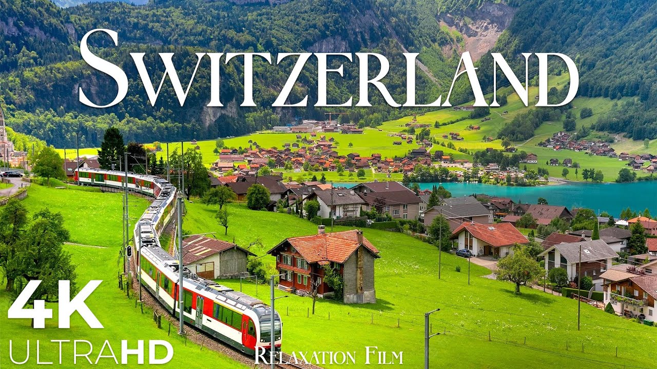 Switzerland 4K Relaxation: Winter to Spring 🌿
