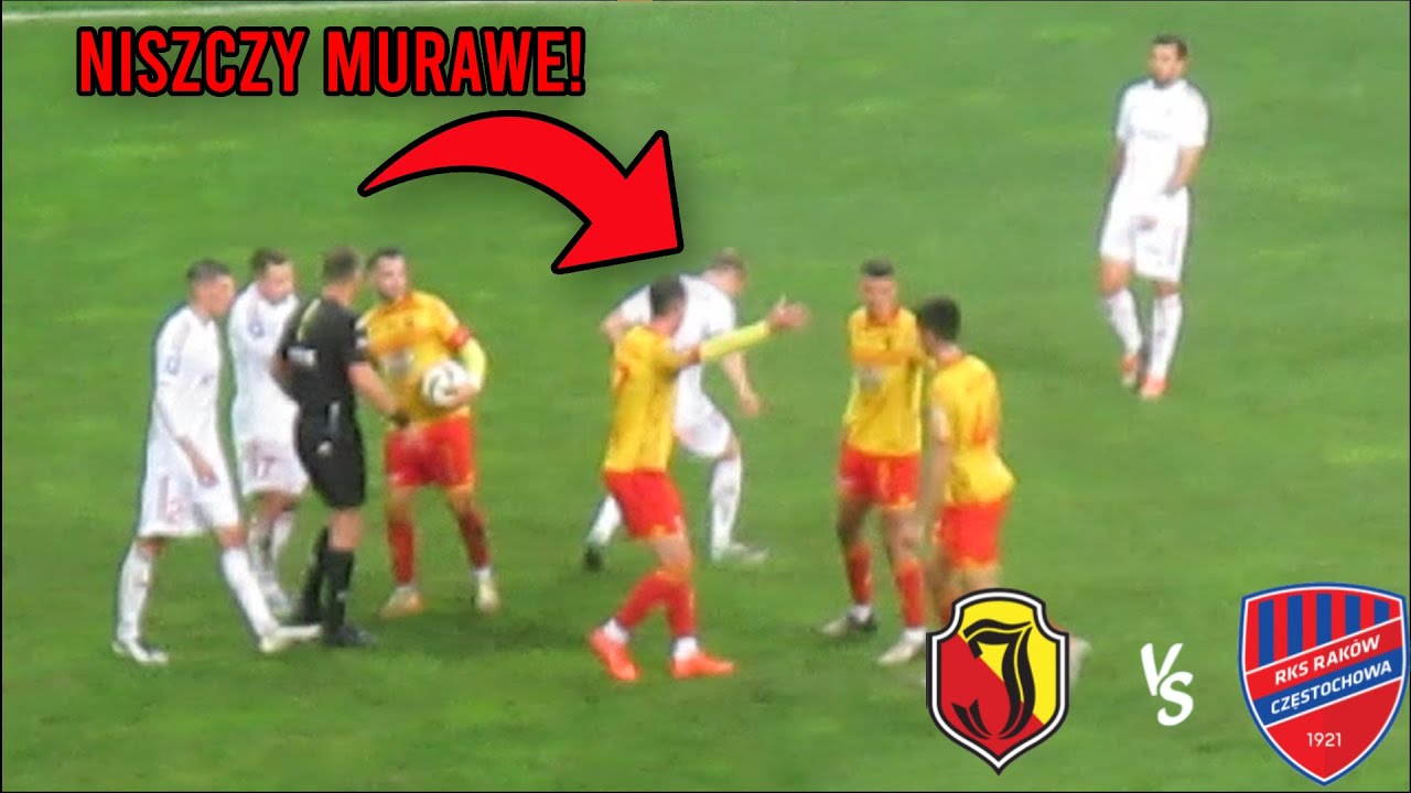 Szokujące sceny z ostatnich minut meczu Jagiellonia - Raków ⚽