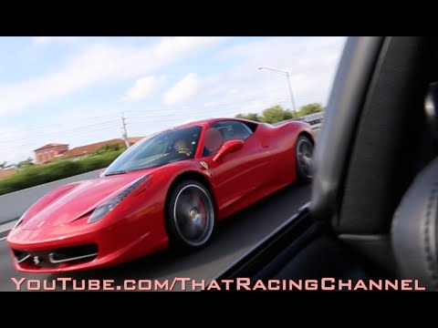 Ferrari 458 Challenges Turbo Supra on Highway 🏁
