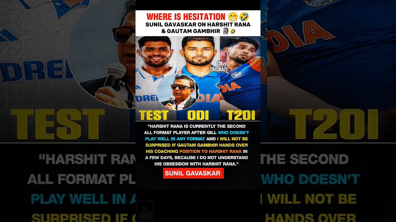 Gavaskar's Take on Harshit Rana & Gambhir ๐