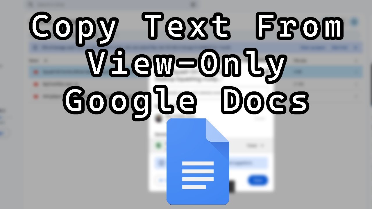 Copy Text from Protected View Google Docs 📄