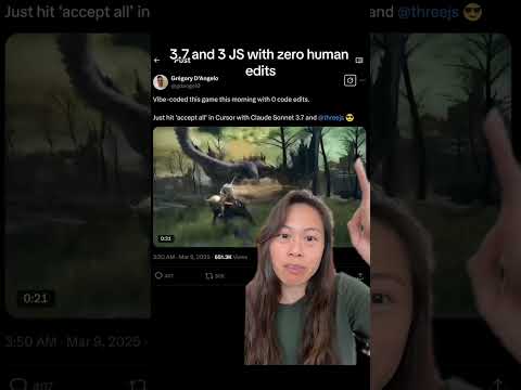 AI vibe coding video games with Cursor AI, Claude Sonnet 3.7, and Three.js - really fun to see what