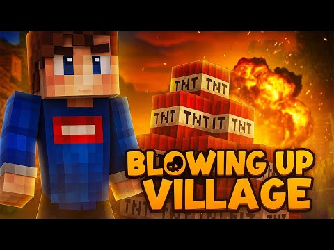 Minecraft — TNT Village LIVE Stream! Blowing Up a Village in Real Time! #minecraft #shorts
