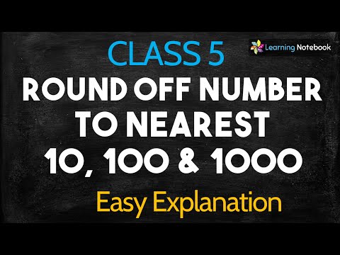 Rounding off Numbers to nearest 10, 100 and 1000
