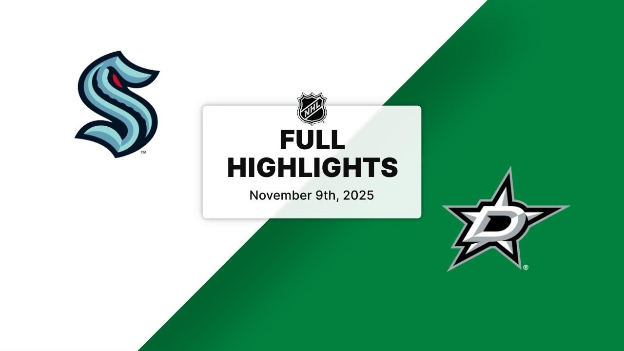 Kraken vs. Stars NHL Highlights | Nov 09, 2025