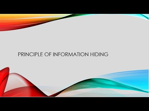 Stage 5 #1: Information Hiding in Code