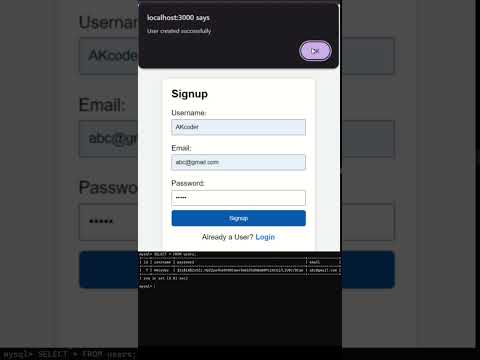 How to connect login page with database | Easy Method | Css project