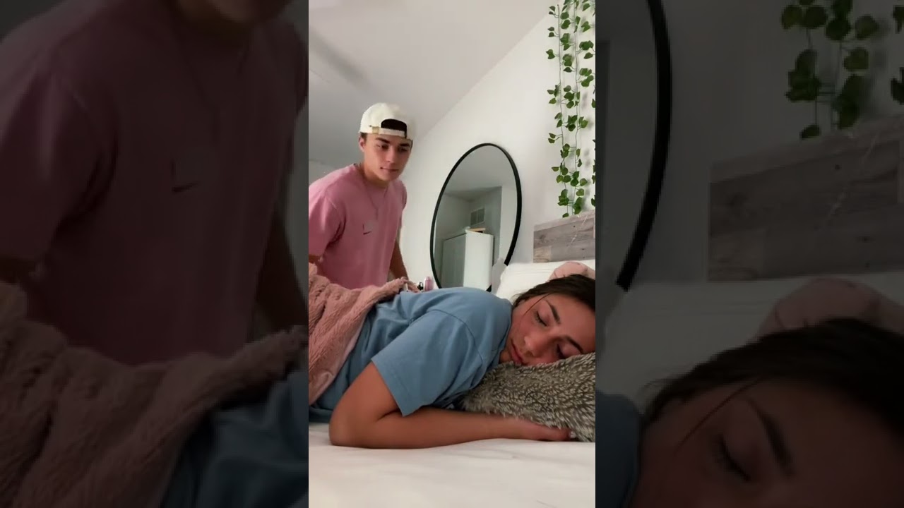 Hilarious Sleep Prank on My Boyfriend! 😂 #Shorts